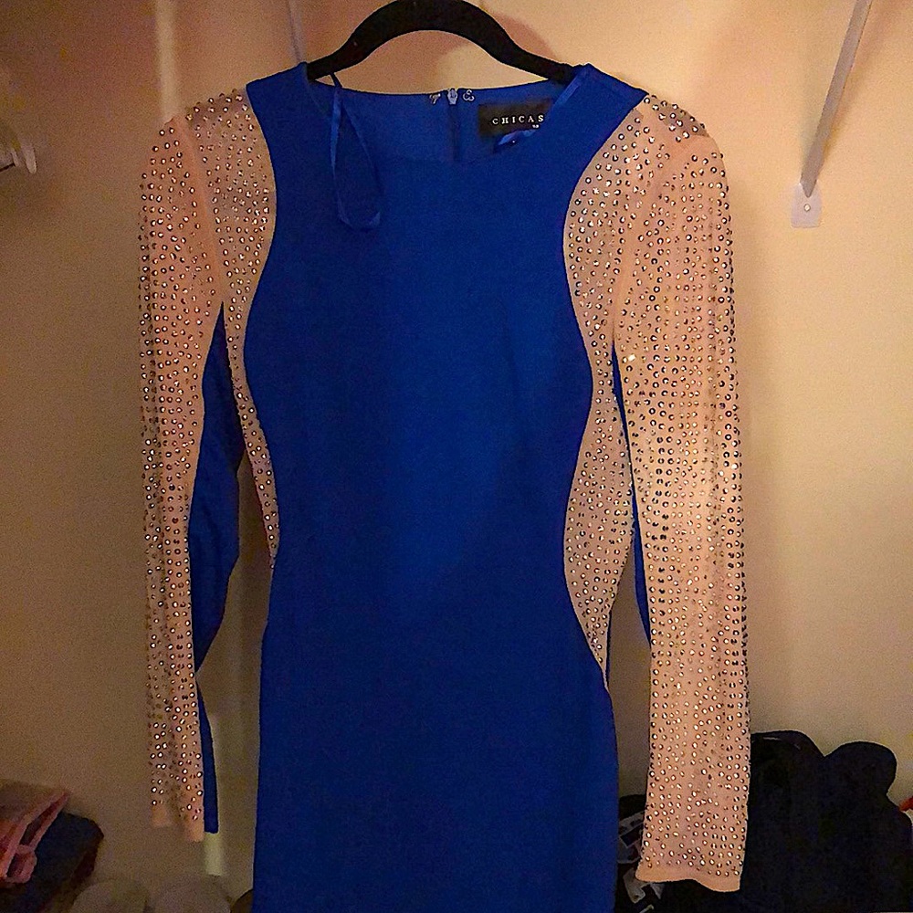 Blue And Gold Dress From CHICAS